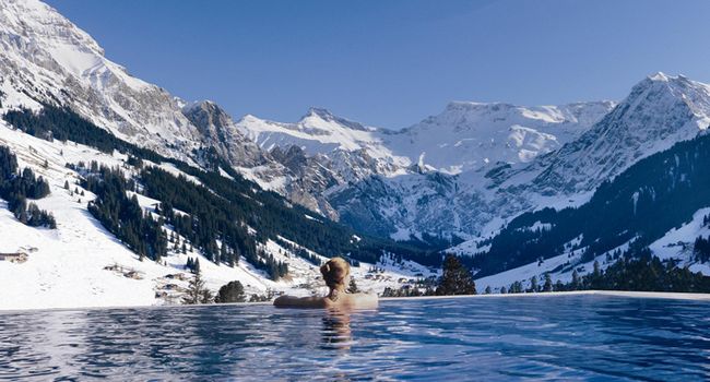 piscinas en los alpes
